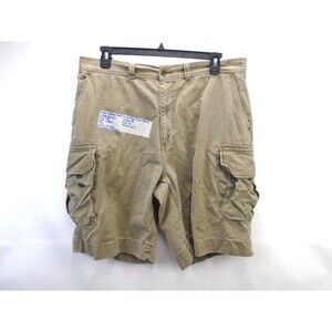 POLO Ralph Lauren Vintage 90s Brown Paratrooper Pocket Cargo Short Men Size 38